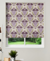 Motorised Roman Blind Acanthus Berry