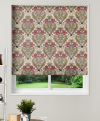 Motorised Roman Blind Acanthus Cherry