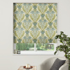 Motorised Roman Blind Acanthus Cornflower