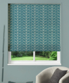 Motorised Roman Blind Linear Deep Duckegg