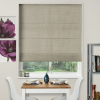 Motorised Roman Blind Lisburn Linen GravelMotorised Roman Blind Lisburn Linen Gravel