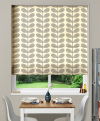 Motorised Roman Blind Scribble Stem Grey
