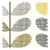 Motorised Roman Blind Scribble Stem Seagrass