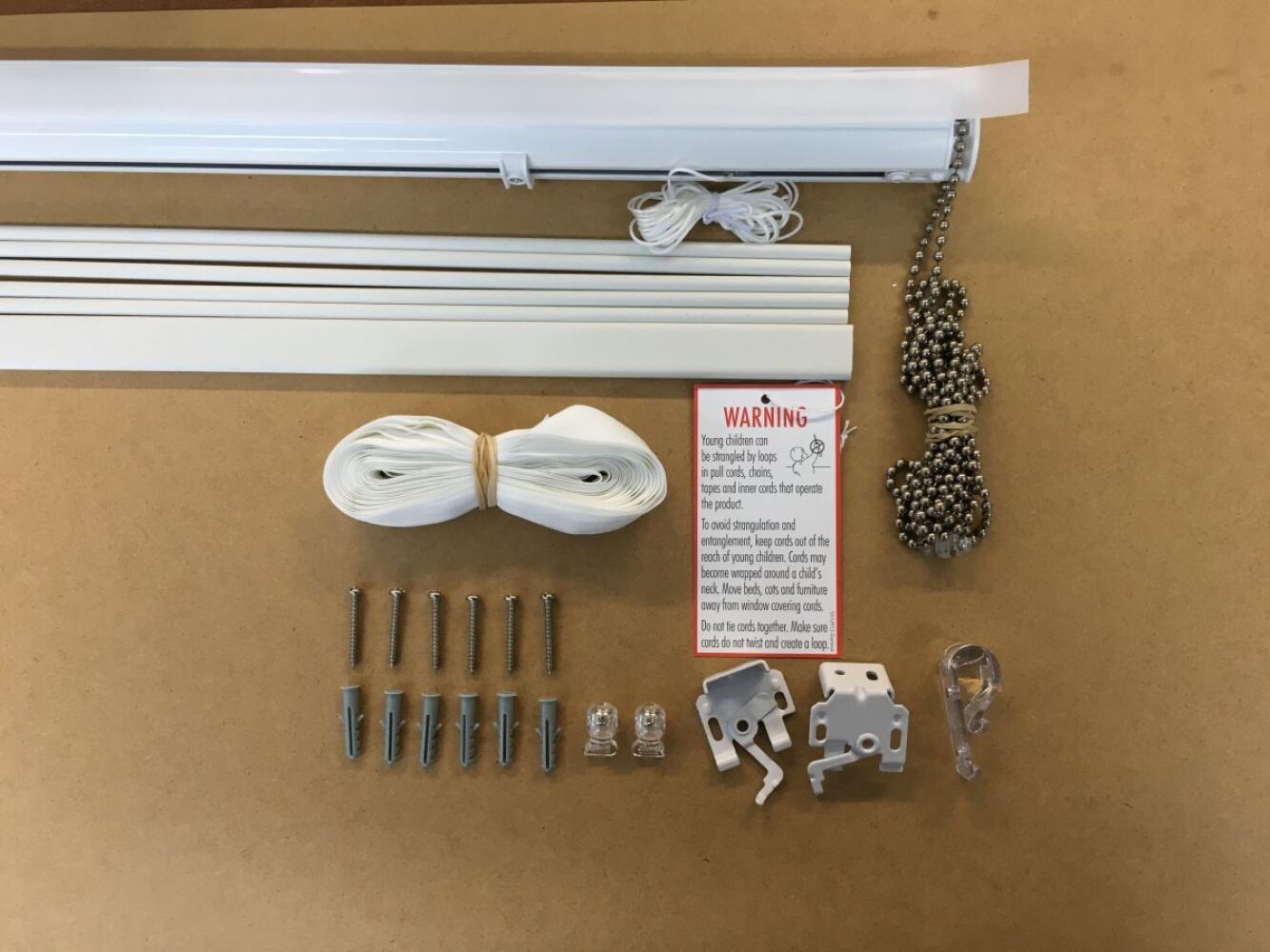 Roman Blind Kit Deluxe Chrome Chain Operated 11 Ratio Upto 6 Kgs