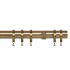 Arcadia Textiles 28mm Curtain Pole Antique Brass