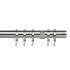 Arcadia Textiles 28mm Curtain Pole Satin Silver