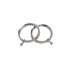 Arcadia Textiles 28mm Rings Satin Silver