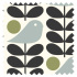 Orla Kiely Hydrangea Jade Curtain Fabric