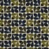 Orla Kiely Slub Cotton Acorn Cup Dark Marine Fabric