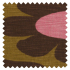 Orla Kiely Slub Cotton Climbing Daisy Ochre Tan Fabric