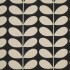 Orla Kiely Slub Cotton Giant Stem Gunmetal Fabric
