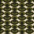 Orla Kiely Slub Cotton Oval Flower Khaki Fabric