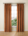 Poro Burnt Orange Curtain Fabric