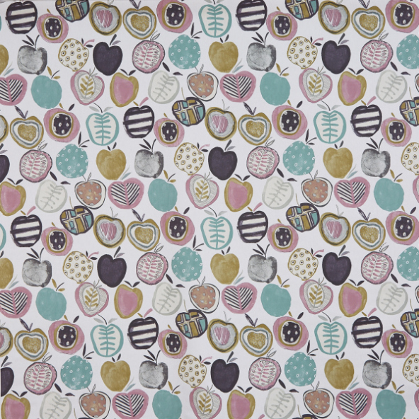 Apples Marshmellow Curtain Fabric 5000/223