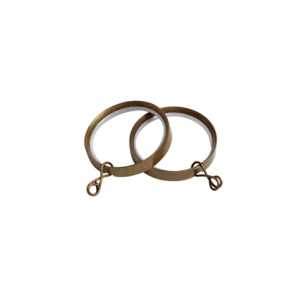 Arcadia Textiles 28mm Rings Antique Brass