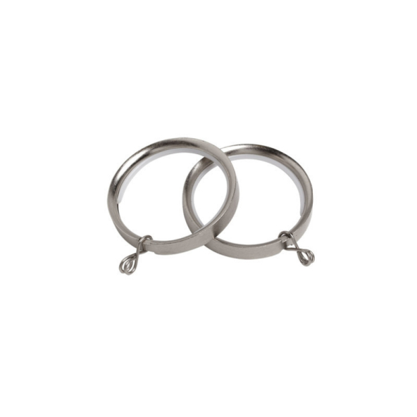 Arcadia Textiles 28mm Rings Satin Silver