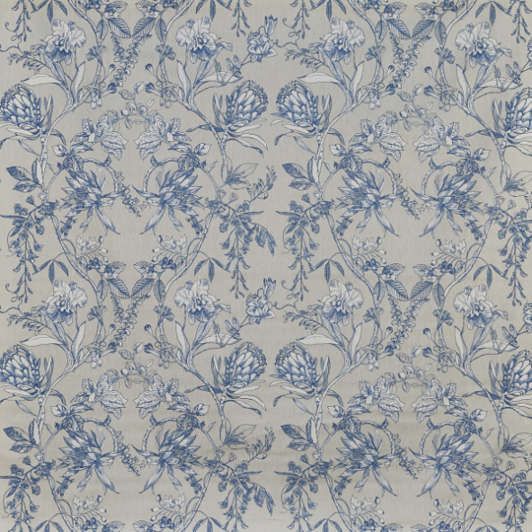 Linley Sapphire Curtain Fabric 5027/710