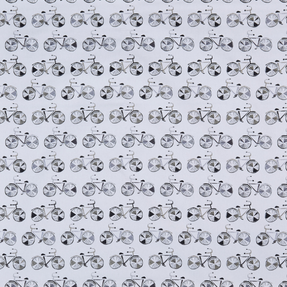 On Your Bike Graphite Curtain Fabric 5004/912