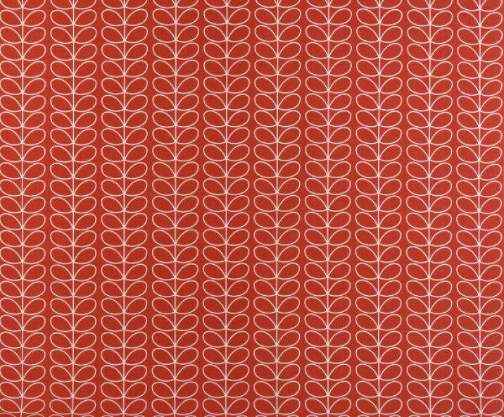 Orla Kiely Linear Stem Tomato Curtain Fabric