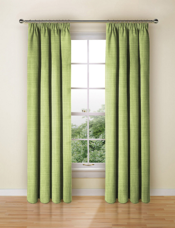 Poro Sage Curtain Fabric