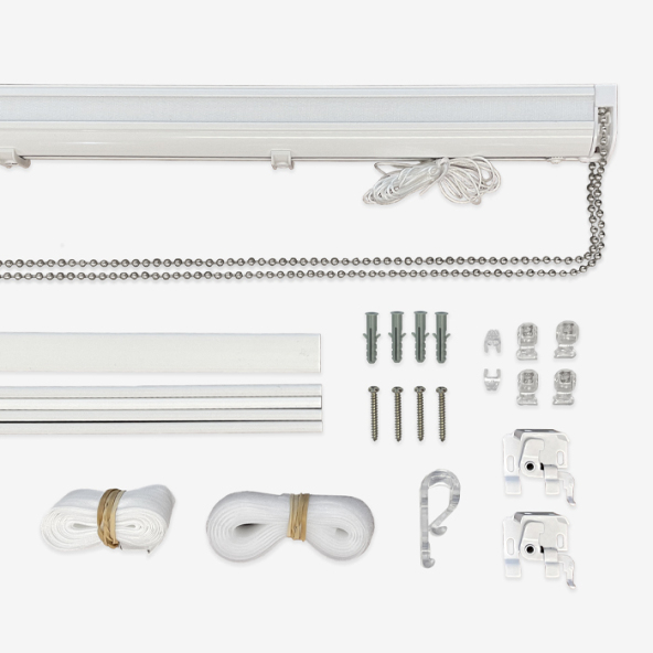 Roman Blind Kit 1:1 Ratio Upto 6Kgs with Chrome Chain