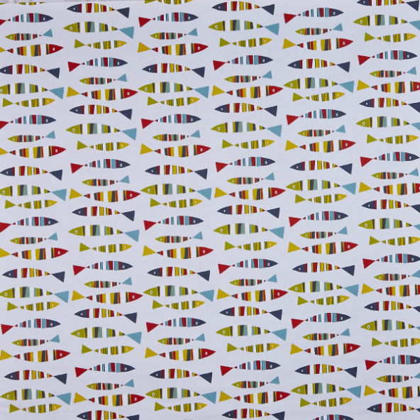 Sardines Tutti Frutti Curtain Fabric 5010/230