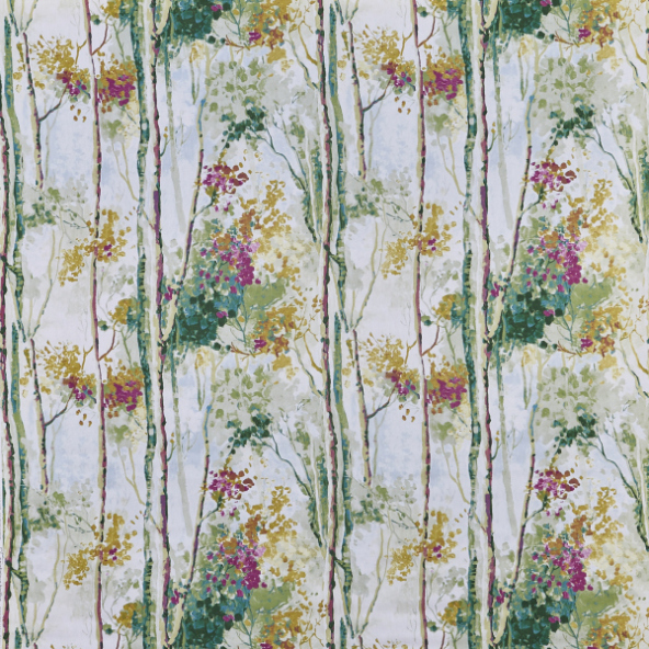 Silver Birch Orchid Curtain Fabric 5028/296