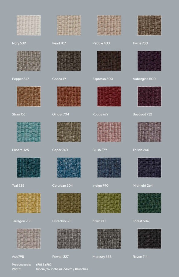 Strata Blackout Fire Retardant Curtains Colour Selector