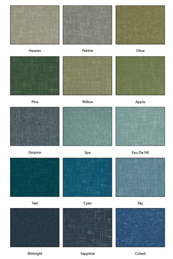 Accent Print Fire Retardant Curtains Colour Selector