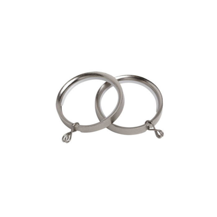 Arcadia Textiles 28mm Rings Satin Silver
