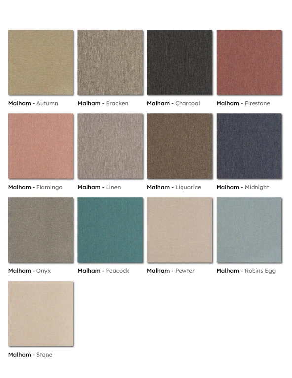 Malham Contract Fabric Colours