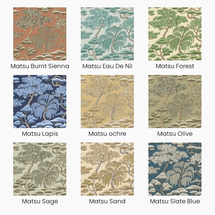 Matsu Fire Retardant Fabric Colour Options