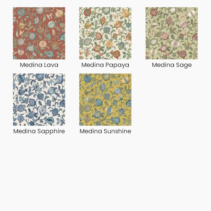 Medina Fire Retardant Fabric Colour Options