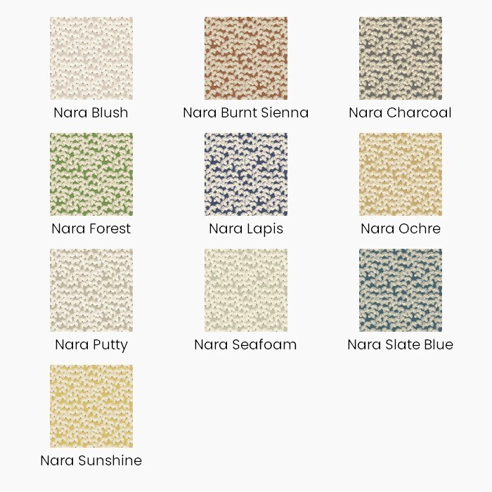 Nara Fire Retardant Fabric Colour Options