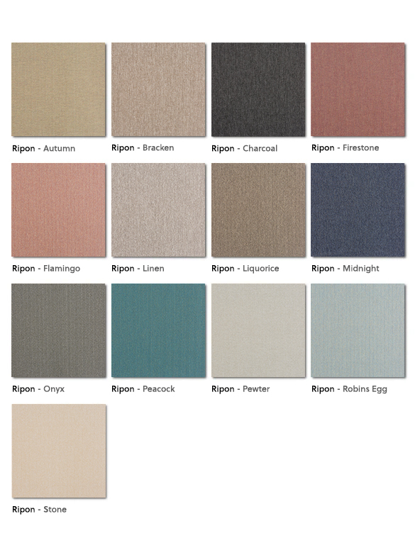 Ripon Contract Fabric Colours