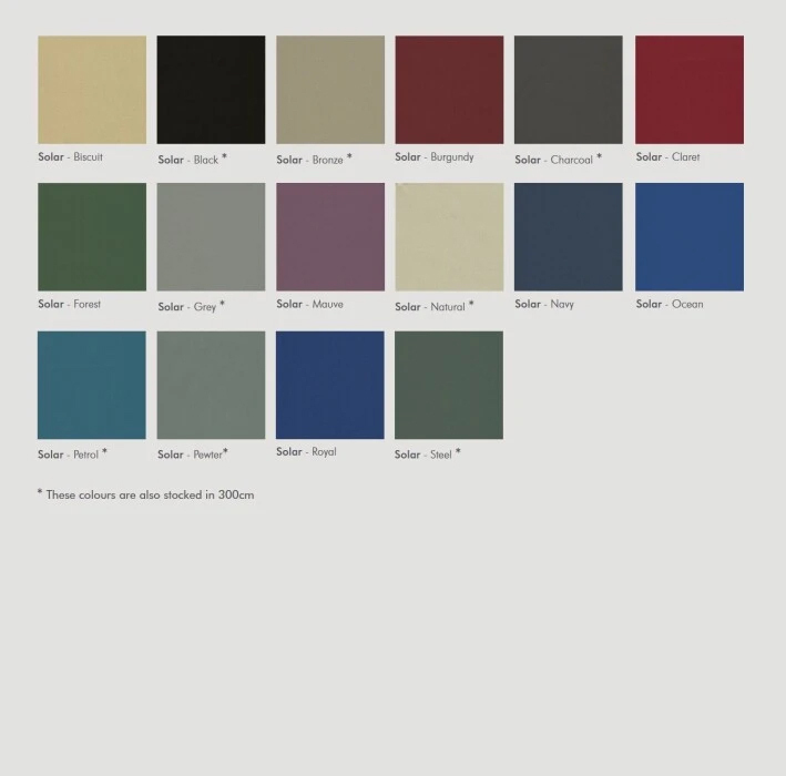 Solar Contract Fabric Colourways