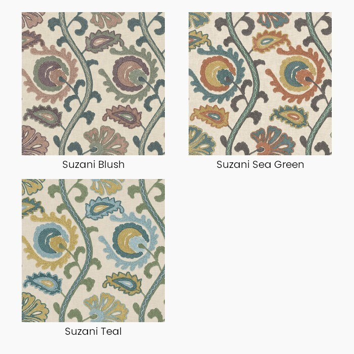 Suzani Fire Retardant Fabric Colour Options
