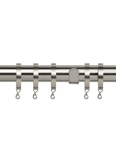 Arcadia Textiles 28mm Curtain Pole Satin Silver