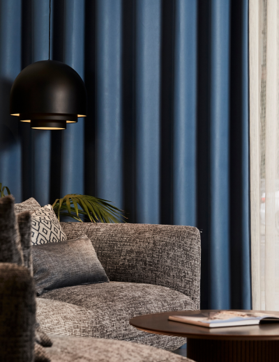 Quest Double-Sided Blackout Fire Retardant Curtains
