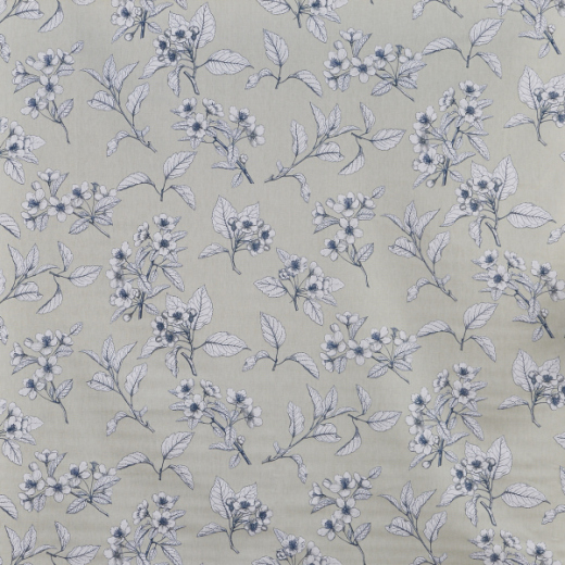 Cherry Blossom Robins Egg Curtain Fabric 5024/793