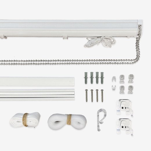 Roman Blind Kit Deluxe Chrome Chain 