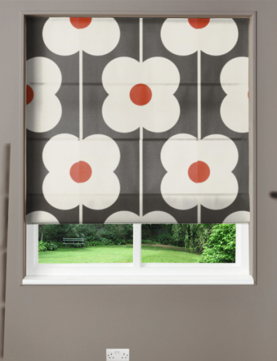 Abacus Flower Tomato Made To Measure Roman Blind