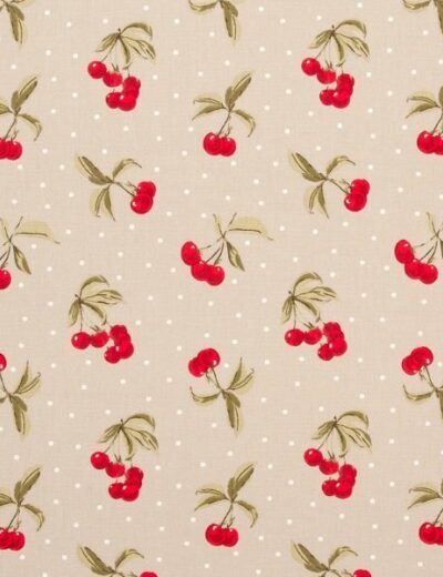 Cherries Taupe Made To Measure Roman Blind F0517 03