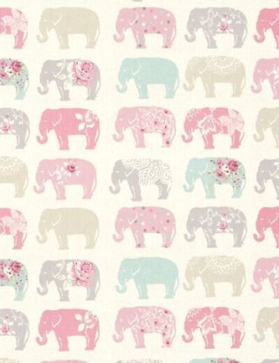 Elephants Pastel Made To Measure Roman Blind ZF0722 01