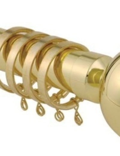 Nikola 28mm Curtain Pole Bright Brass From £24.75