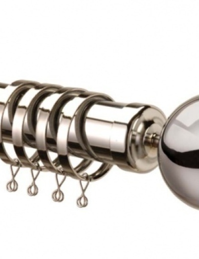 Nikola 28mm Curtain Pole Chrome From £24.75