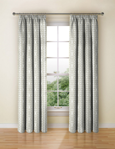 Velvet Sixties Stem Misty Grey Made To Measure Curtains